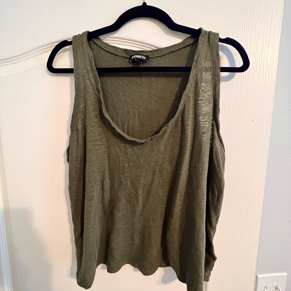 Express Tank Army Green Size M